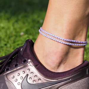 Surfer Beach Footband, Boho Ethno Anklets Women, Handmade Festival Jewelry, Waterproof & Adjustable image 1