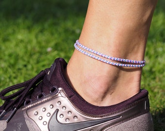 Surfer Beach Footband, Boho Ethno Anklets Mujeres, Joyería de festival hecha a mano, impermeable y ajustable