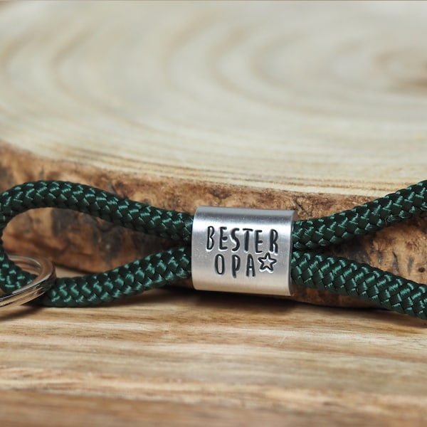 Best Grandpa Keychain Hand-Stamped from Sail Dew, Father's Day