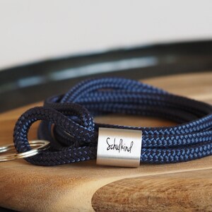 myjori schoolchild lanyard personalized with name, school bag, sailing rope, school enrollment 2022 image 1