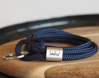 myjori schoolchild lanyard personalized with name, school bag, sailing rope, school enrollment 2022