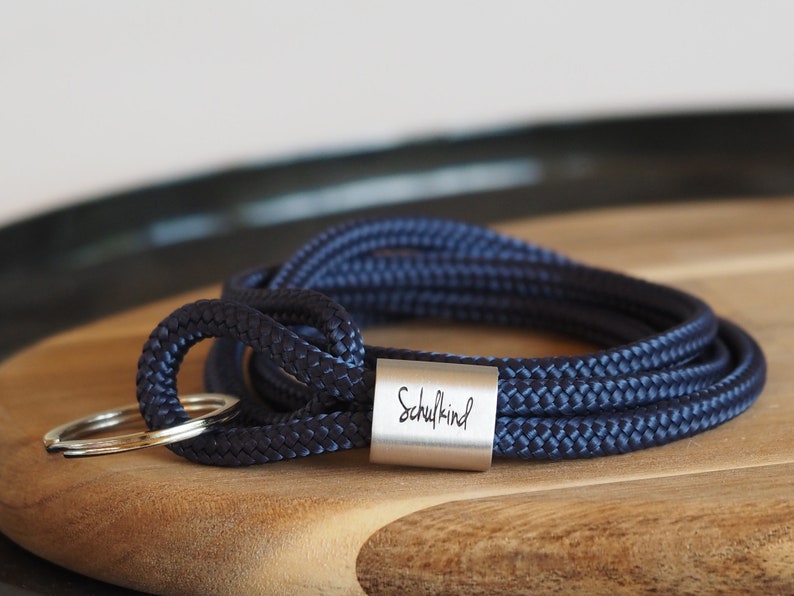 myjori schoolchild lanyard personalized with name, school bag, sailing rope, school enrollment 2022 image 1