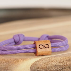 myjori engraved bracelet wood, feet, partner bracelet, wooden jewelry, surfer bracelet image 9