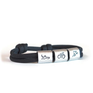 Bracelet de triathlon triathlètes personnalisé Exécution Cyclisme Natation Interurbains image 3