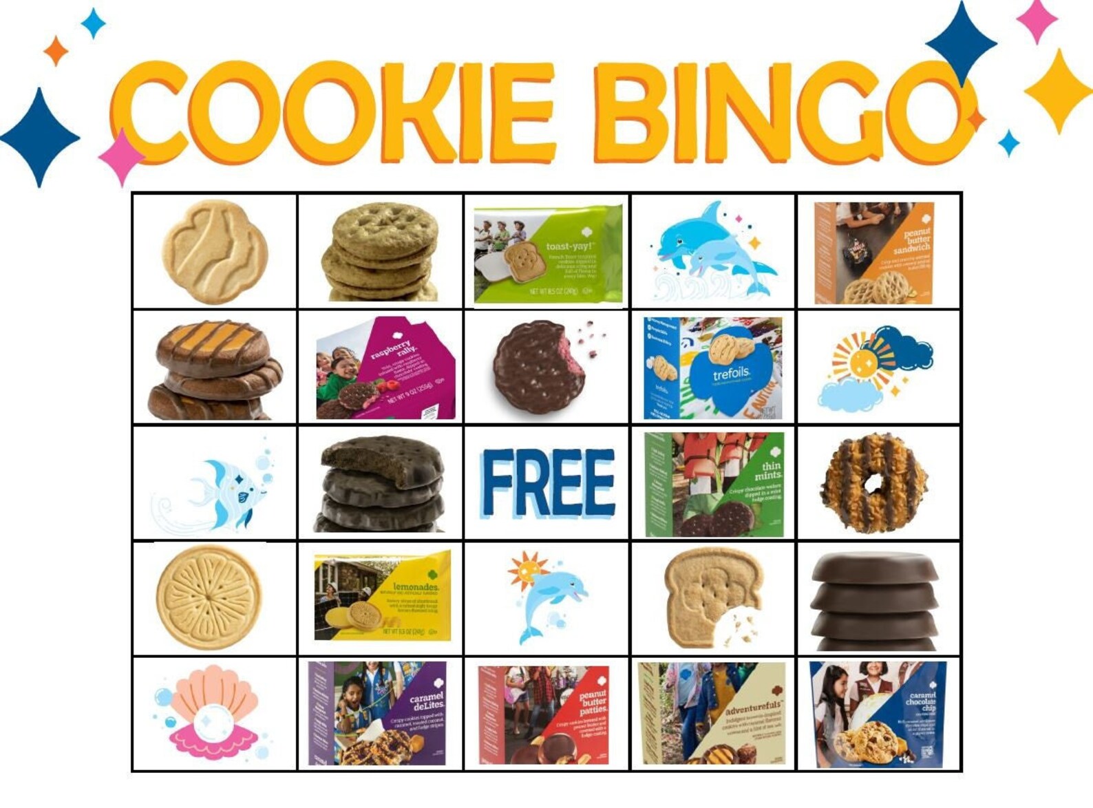 Girl Scout Cookie Bingo 2023 ABC, Girl Scout Bingo, Girl Scouts ...