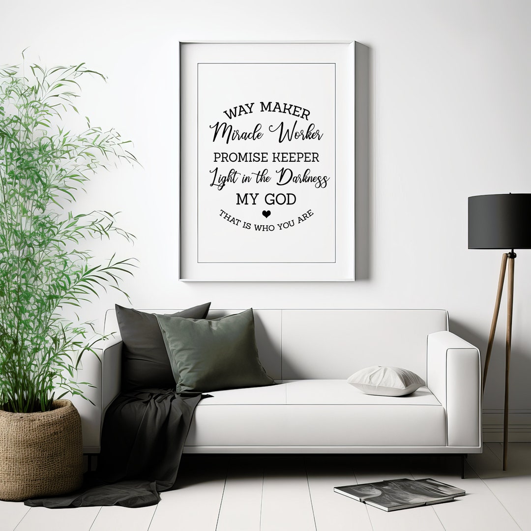 Way Maker Quote Way Maker My God Art, Spiritual Quotes Spiritual Gifts Christian Gifts ...
