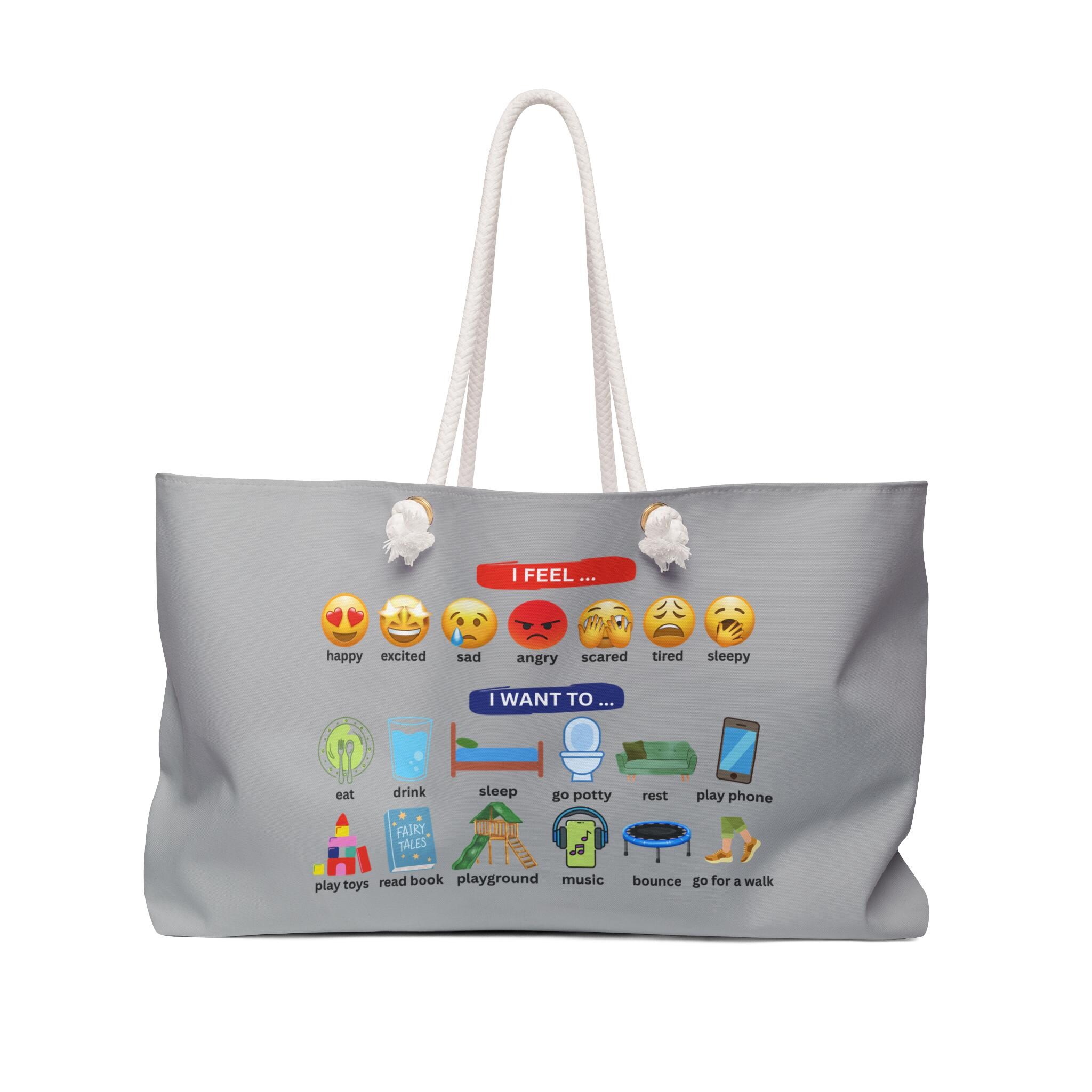 Autism Bag with visual prompts, Bag for Special Needs Moms, Bag with Communication Board, Gift for Special Needs Teachers, Autism Bag