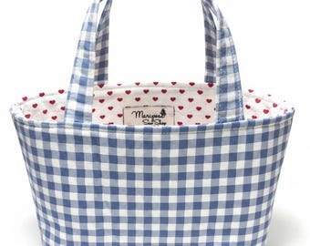 Dorothy Gingham Mini Boxy Tote Bags