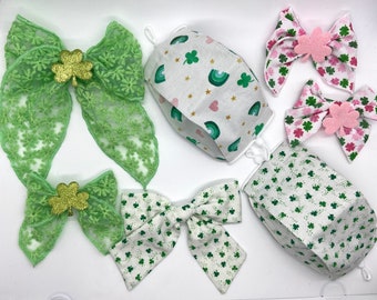 Laços de cabelo Lucky Charm St. Patys