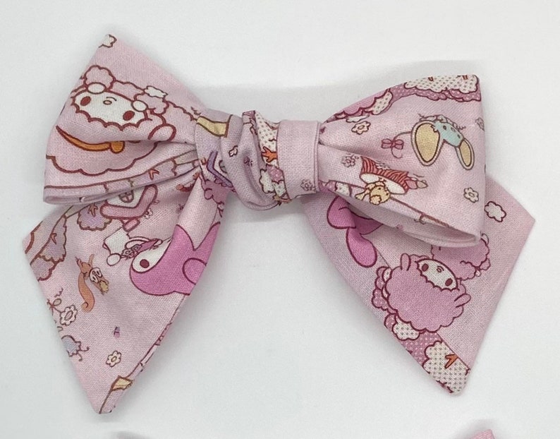 Hello Kitty Fabric Hair Bows Melody & friends