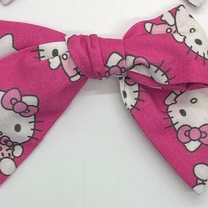 Hello Kitty Fabric Hair Bows Hot pink Kitty