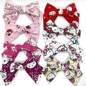 Hello Kitty Fabric Hair Bows image 1