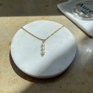 Necklace with Pearl Pendant / Freshwater Pearl Necklace / Pearl Necklace