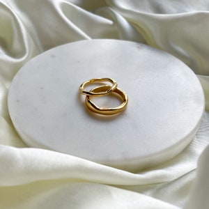 14kt gold irregular ring / gold ring for women