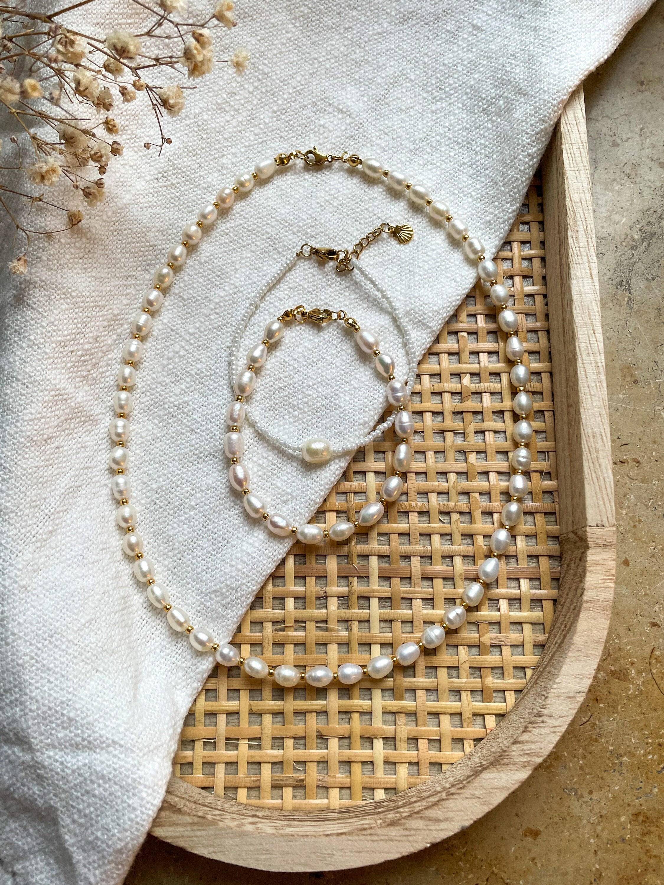 B catcher pearl on sale necklace