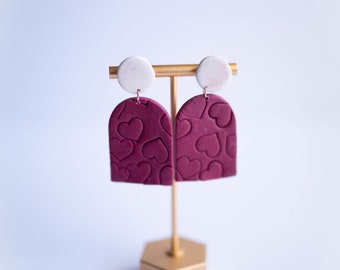 Black l Polymer Clay Earrings The Kai Stud