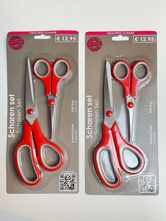 Scissors Set Soft Handle 24 Cm and 14 Cm Fabric Scissors 