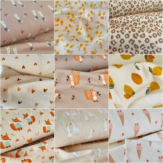 Fabric Rib Knit Jersey Premium Quality Digital Print Oeko tex Oeko tex Etsy Canada