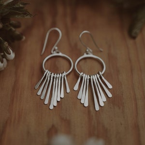 Wind chime earrings made of sterling silver · by Atelier Linnéa