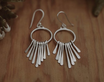 Wind chime earrings made of sterling silver · by Atelier Linnéa