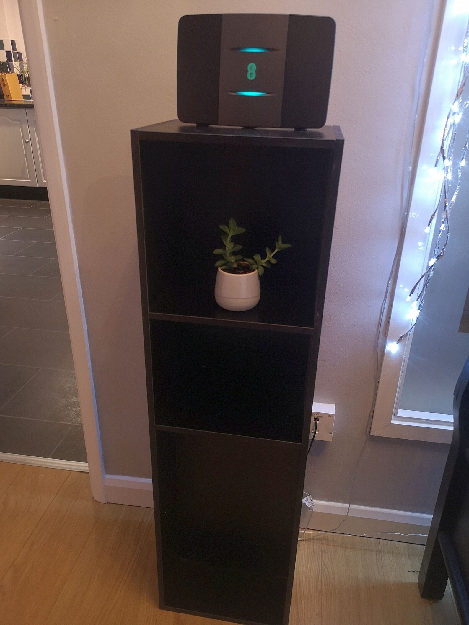 Router Modem Bookcase Stand hide cables Etsy