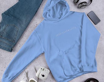 Sunkissed & Salty Embroidered Hoodie – Coastal Beach Vibes Sweatshirt, Minimalist Ocean Lover Gift