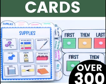 Visual Schedule Cards Bundle for Speech & Occupational Therapy (PDF)