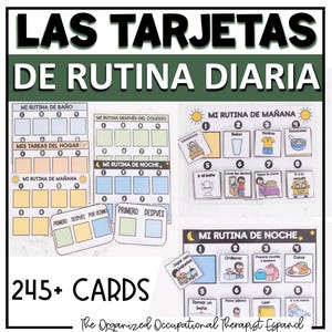 Tarjetas De Rutina Diaria | Routina para niños | Spanischer Tagesablauf auf den Bildern