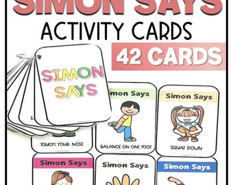 Simon Says Activity Cards | Gross & Fine Motor Skills (Digital Download)
