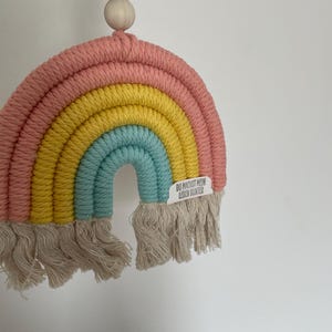Sonnenfänger Suncatcher - Fensterhänger Kinderzimmer - Personalisiert Makramee Regenbogen zdjęcie 10