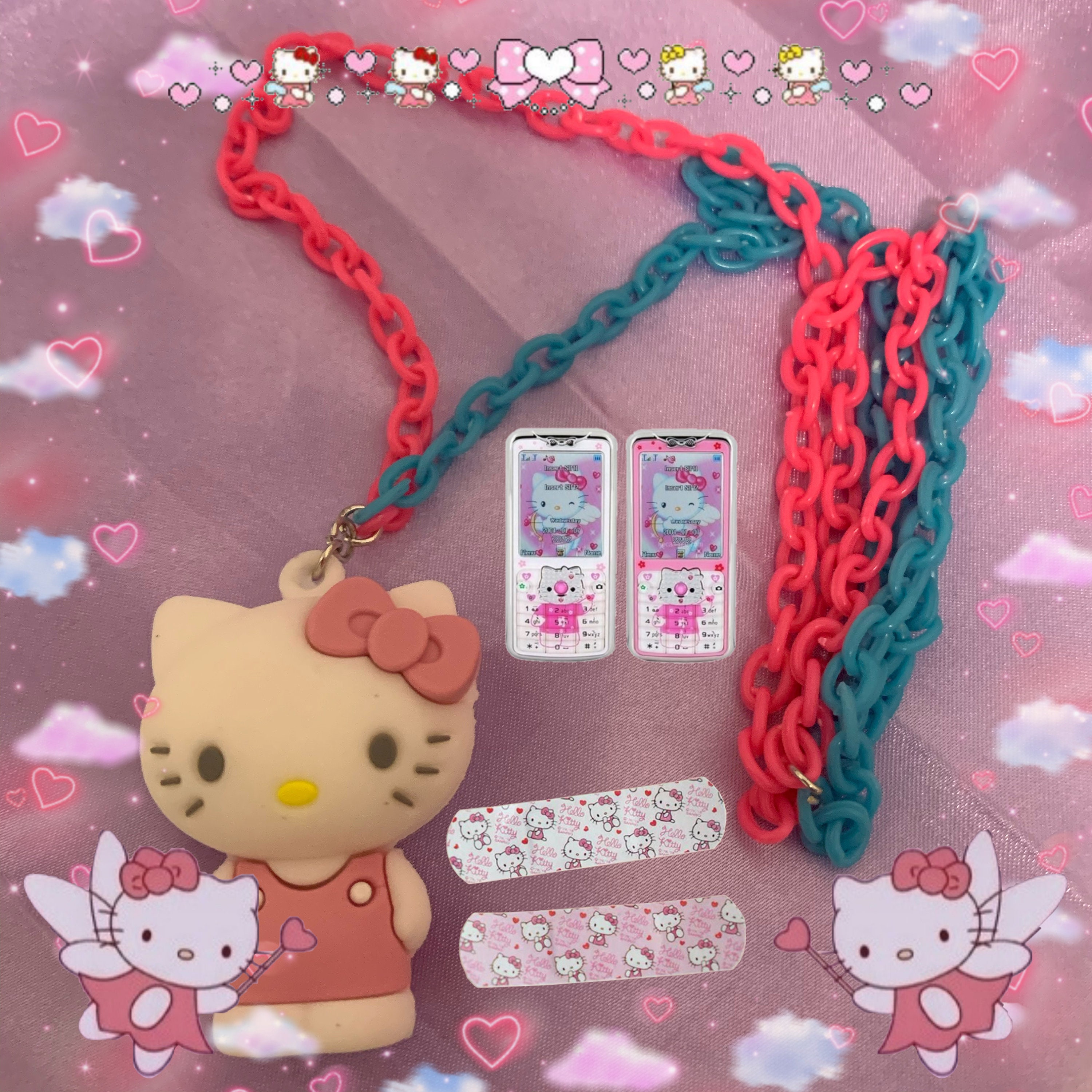  Y2K  Candy Color Hello  Kitty  Cute Sanrio 90s 80s 00s 