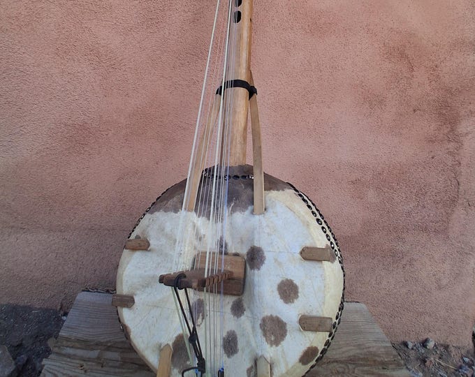 Featured listing image: Large Size, African Gourd, African harp Kamele Ngoni (Handcrafted)