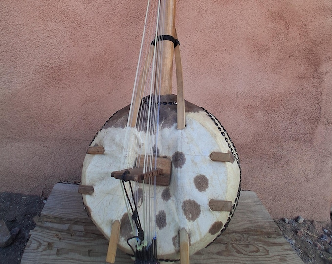 Featured listing image: Large Size, African Gourd, African harp Kamele Ngoni (Handcrafted)