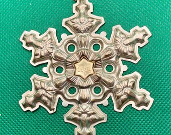 Gorham 1982 Sterling Silver Snowflake Ornament
