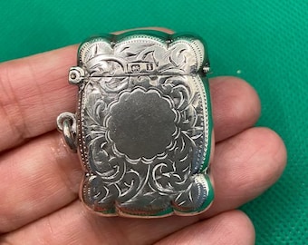 Vintage Sterling Silver Vesta Case