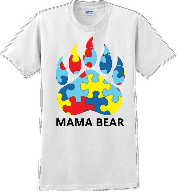 Autism Awareness Mama Bear T-Shirt - JC - image 9