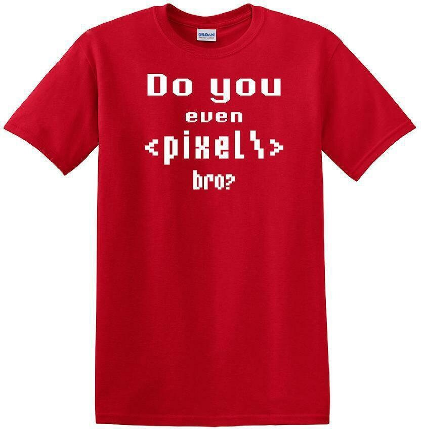 【 PROJECT】22FW★ Pixel Message T-Shirt Pixel Coding - Social Media - Funny Shirt - Short Sleeved T