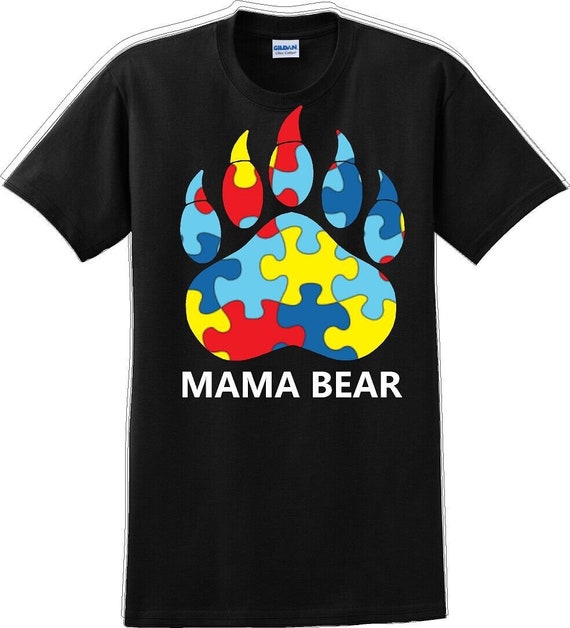 Autism Awareness Mama Bear T-Shirt - JC - image 2