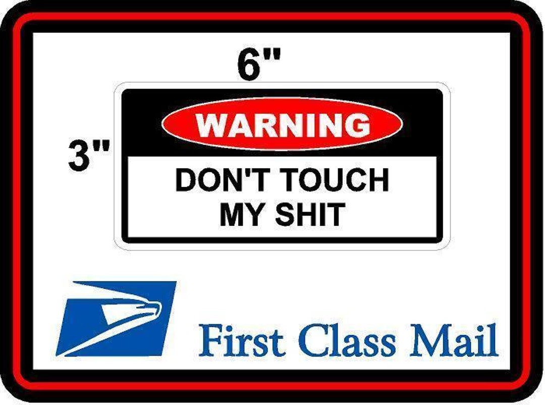 Toolbox Sticker Funny Warning Sticker Don't Touch My Sh Etsy