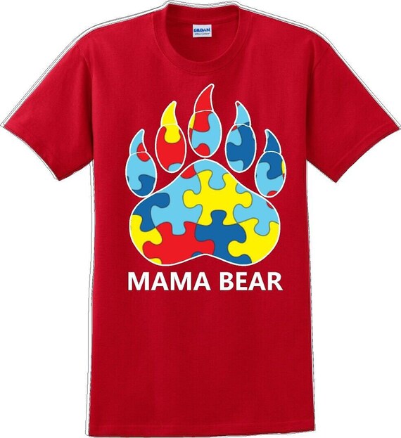Autism Awareness Mama Bear T-Shirt - JC - image 8