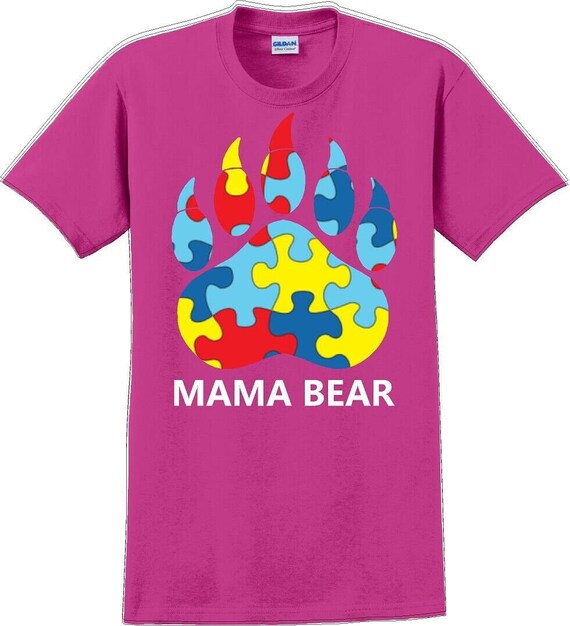 Autism Awareness Mama Bear T-Shirt - JC - image 7