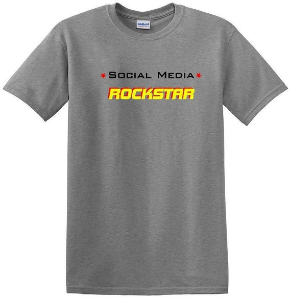 Social Media Rockstar - Funny shirt - short sleev… - image 4