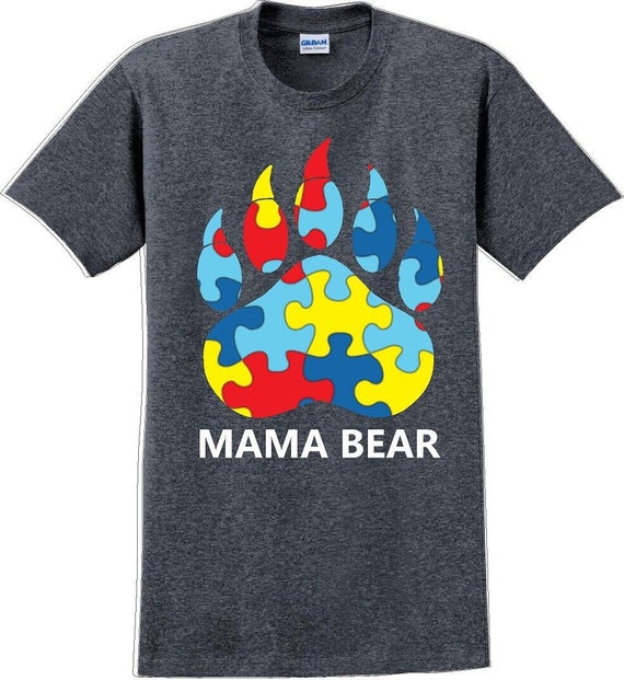 Autism Awareness Mama Bear T-Shirt - JC - image 1