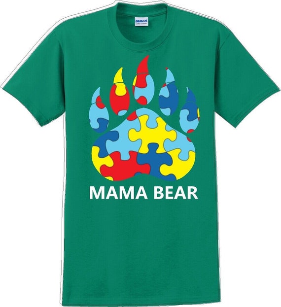 Autism Awareness Mama Bear T-Shirt - JC - image 5