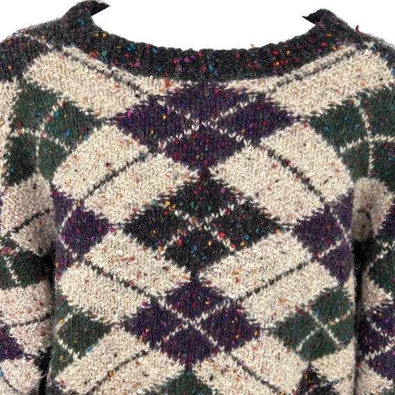 Vintage WOOLRICH Multi-Color CHUNKY Knit Wool Arg… - image 2