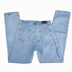 Vintage CALVIN KLEIN JEANS High Rise Straight Leg Blue Denim Jeans - 10
