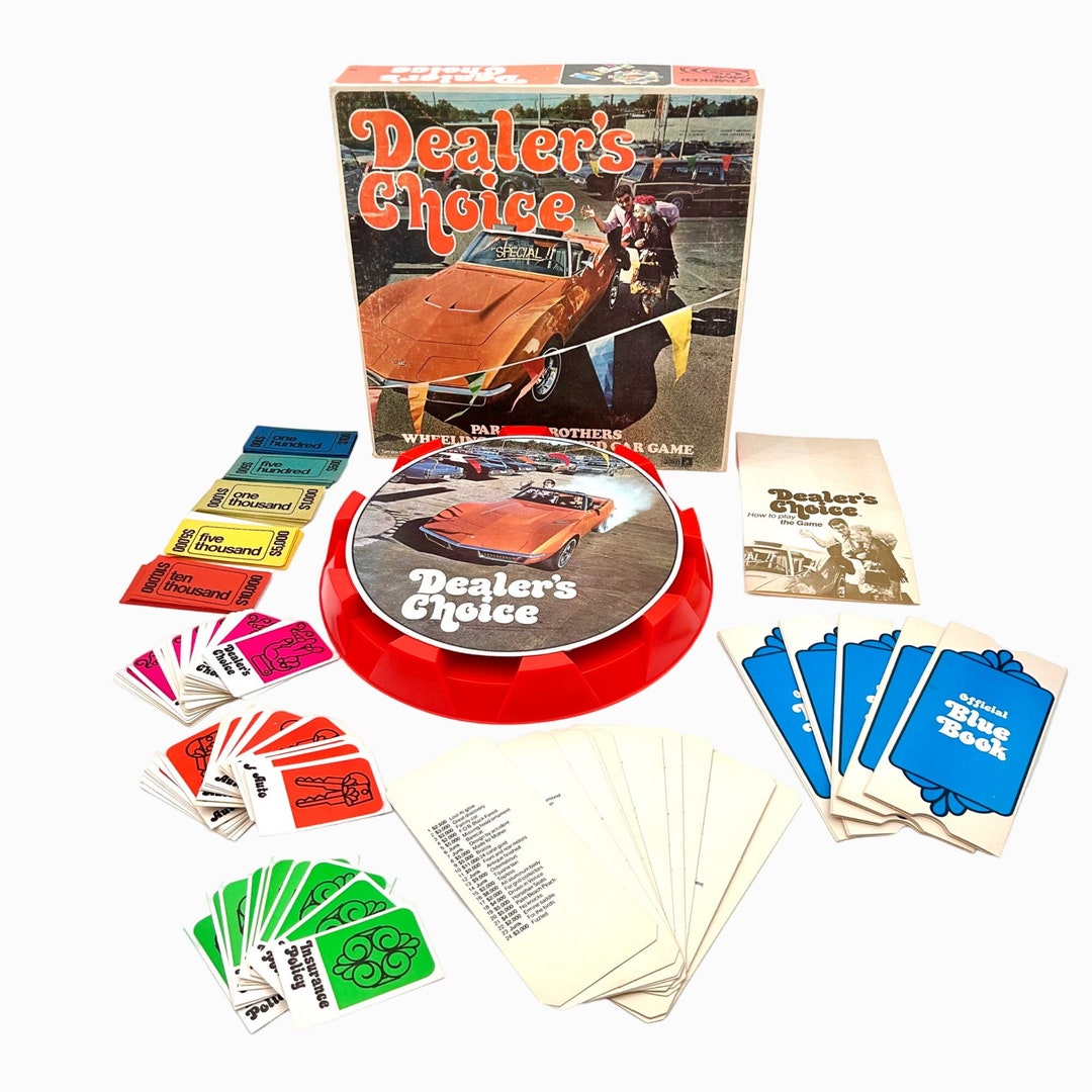 Vintage 1972 DEALER'S CHOICE Parker Brothers Used Car Board Game Etsy