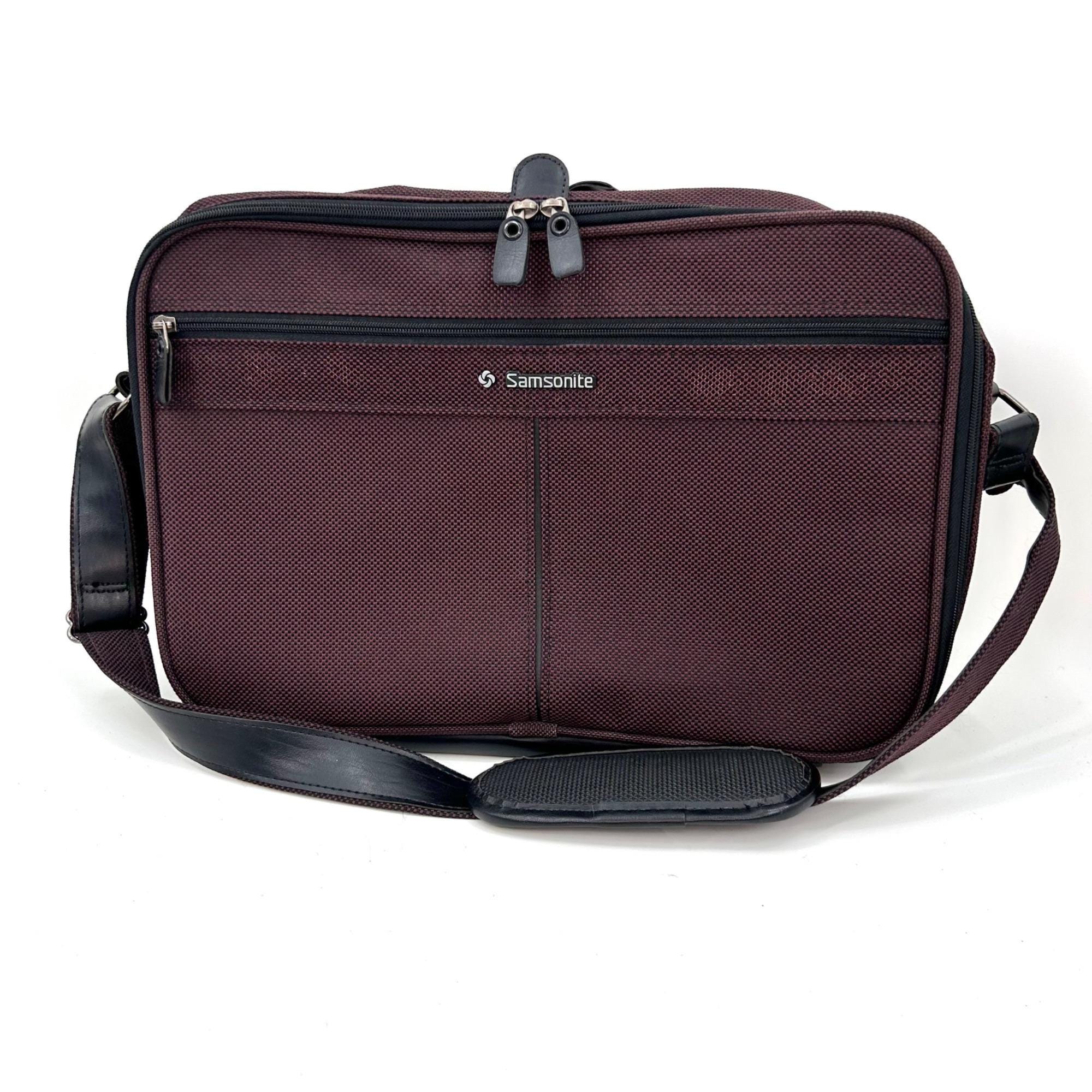 Sac à Dos Samsonite Sneakers Style Messager, Rétro Vintage étiqueté – Unisexe, Compartiment Pour PC, Noir