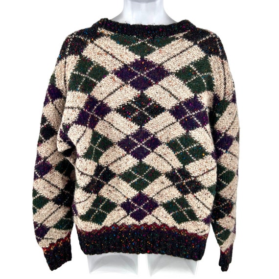 Vintage WOOLRICH Multi-Color CHUNKY Knit Wool Arg… - image 3