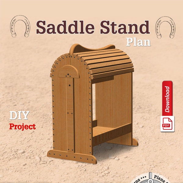 Saddle Stand Plan, Saddle Rack Plan, Simple DIY Project